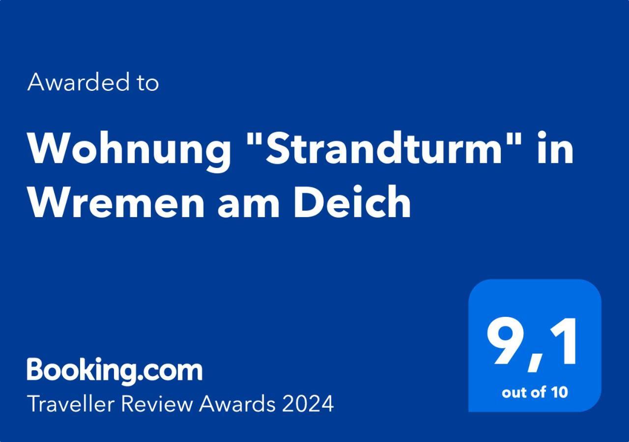 Wohnung "Strandturm" In Wremen Am Deich Екстериор снимка